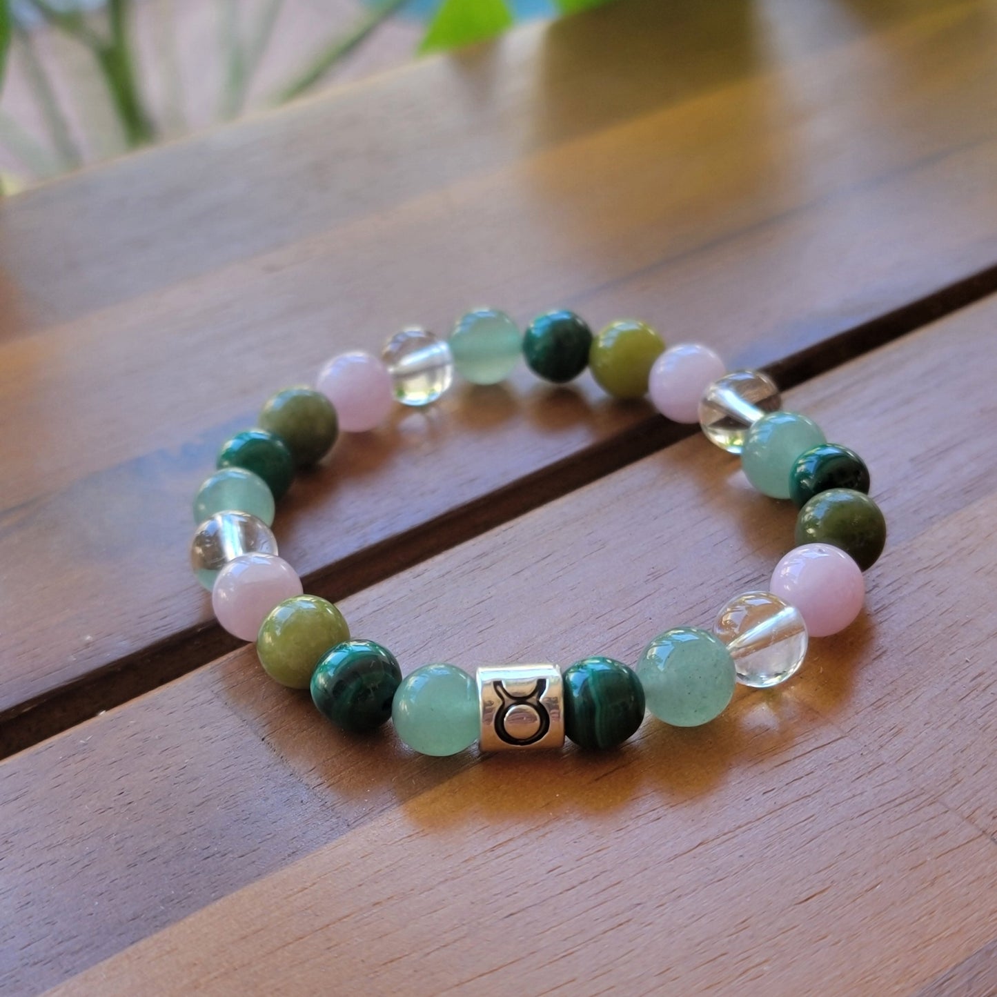 Taurus Zodiac Gemstone Bracelet