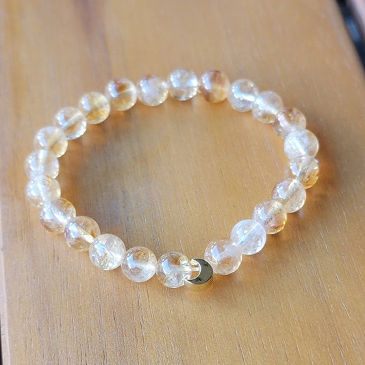 Citrine Moon Gemstone Bracelet