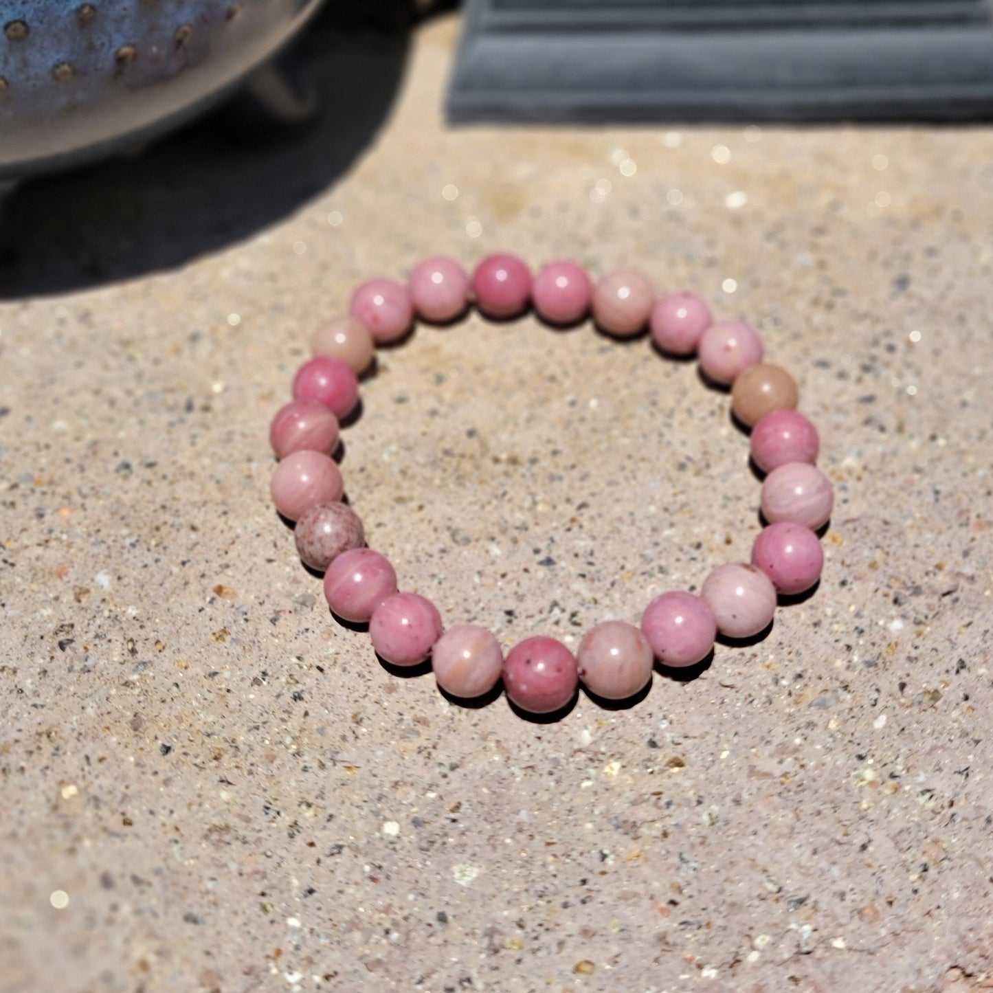 Rhodochrosite bracelet